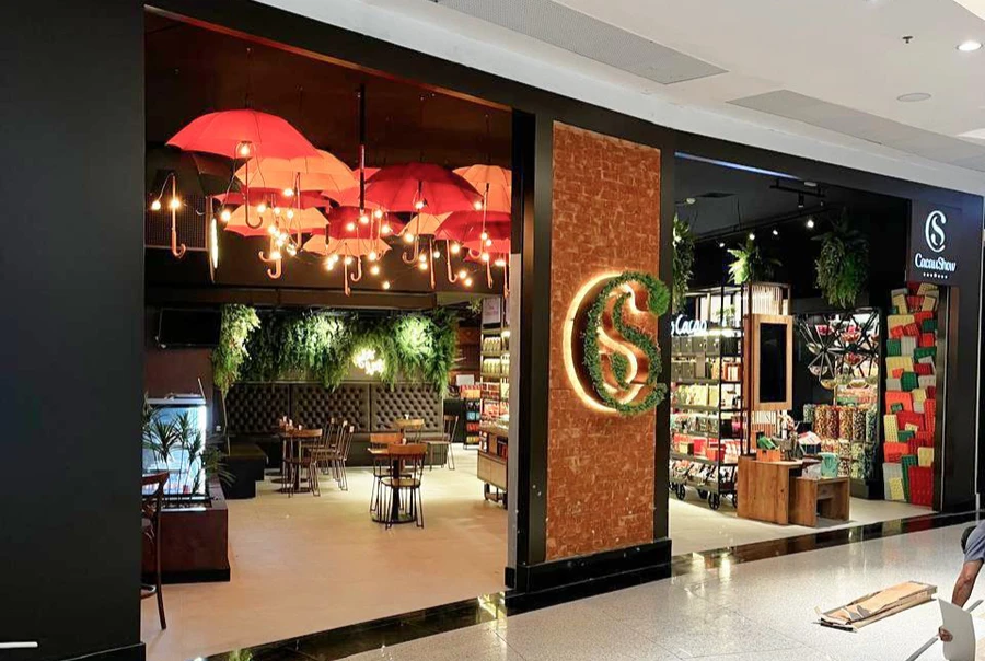Cacau Show Super Store — Shopping Boulevard · Belém, PA. Obra executada pela GEO Engenharia.